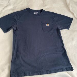 Carhartt Loose Fit Pocket T-Shirt in Dark Blue